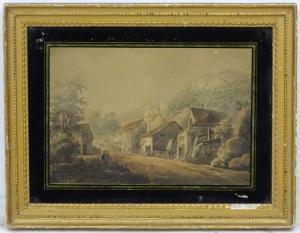 HASSELL John 1767-1825,Iron Mills a view near Tintern Abbey , Monmouthshire,Dickins GB 2019-01-25
