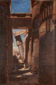 HASSLINGER 1800-1900,Vue du temple de Karnak,Mercier & Cie FR 2012-10-07