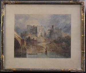 HASTINGS Edmund 1781-1861,Durham from the River,Gorringes GB 2016-02-23