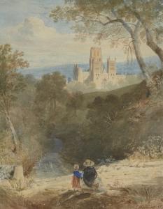 HASTINGS Edward 1781-1861,Durham from Pelaw Wood,1845,Rosebery's GB 2020-09-23