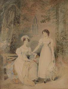 HASTINGS Edward 1781-1861,Portrait of two ladies,1826,Mallams GB 2020-02-26