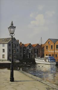 HASTINGS KEITH W 1948,Quayside Scene,Rowley Fine Art Auctioneers GB 2021-07-03