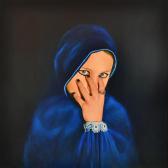 HASTINGS REBECCA 1969,Woman in Blue (Rude Fingers II),2014,Leonard Joel AU 2016-06-07