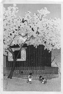 HASUI Kawase 1883-1957,Haru no Atagoyama (Spring at Atagoyama), from the ,1921,Christie's 1999-03-23