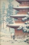 HASUI Kawase 1883-1957,Hirosaki Saishoin (Saishoin Temple, Hirosaki),1936,David Lay GB 2023-07-06