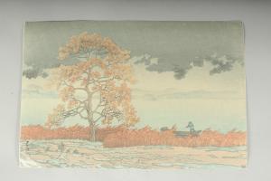HASUI Kawase 1883-1957,LAKESIDE SHOWER AT MATSUE,1930,John Nicholson GB 2024-04-09