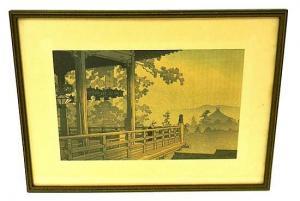 HASUI Kawase 1883-1957,"Nigatsudo Temple, Nara",1934,Winter Associates US 2014-10-06