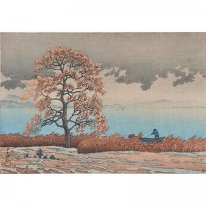 HASUI Kawase 1883-1957,"Rain on Lake, Matsue,",1932,Rago Arts and Auction Center US 2015-01-10