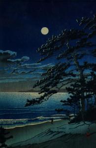 HASUI Kawase 1883-1957,Spring Moon at Ninomiya Shore,Clars Auction Gallery US 2019-04-13