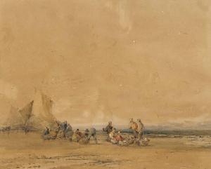 HATTERSLEY Frederick William 1859-1942,View of Cardigan bay,Mainichi Auction JP 2022-07-08
