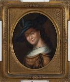 HATTIE EDGAR,Interpretation of Rembrandt's portrait of Saskia v,Dargate Auction Gallery 2009-05-01