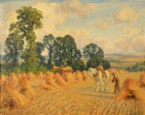 HATTON Brian 1887-1916,Harvesting , Powell`` s Farm,Mallams GB 2013-10-02