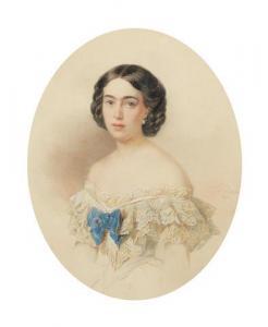HAU Woldemar Ivanovich 1816-1895,Portrait of a lady,1861,Bonhams GB 2019-10-16