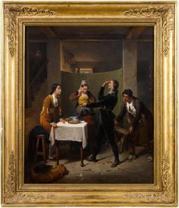 HAUDEBOURT LESCOT Antoinette Cecile 1784-1845,Tavern scene,1826,Sotheby's GB 2023-01-18