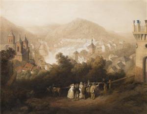 HAUN August C 1815-1894,A View of Carlsbad,Palais Dorotheum AT 2018-11-24