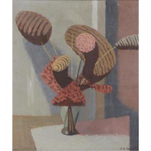 HAUPT Theodore Gilbert 1902-1990,Abstract Floral Still Life,Ripley Auctions US 2023-10-07