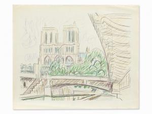 HAUPTMANN Ivo 1886-1973,Notre Dame Paris,c.1950,Auctionata DE 2015-09-25