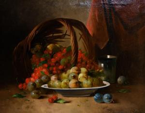 HAUSER KARL LUDWIG 1810-1873,still life paintings of mixed fruit in an ,19th century,John Nicholson 2021-03-24