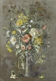 HAUSER Renee Yolande 1919-2008,Fleurs de mon jardin,1972,Dobiaschofsky CH 2012-05-12