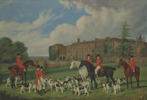 HAVELL Edmund I,A Meet of Sir John Cope's Hounds at Bramshill, Ham,1838,Christie's 2021-12-16