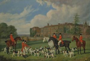HAVELL Edmund I,A Meet of Sir John Cope's Hounds at Bramshill, Ham,1838,Christie's 2022-07-15