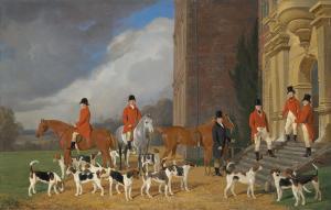 HAVELL Edmund II,Sir John Cope with his hounds on the steps of Bram,1837,Christie's 2019-12-12