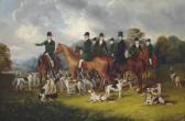 HAVELL Edmund II 1819-1894,The Beaufort Hunt at Badminton, with W. Long on Wa,Christie's 2013-11-27