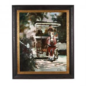 HAVENS Betsy 1944,Country Road With Carriage,Leland Little US 2018-11-17