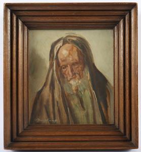 HAVERKAMP WILHELM 1864-1943,Portrait eines bärtigen Mannes,Von Zengen DE 2021-09-10