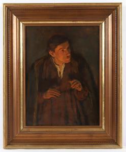 HAVERKAMP WILHELM 1864-1943,Portrait eines Mannes,1919,Von Zengen DE 2021-09-10