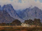 HAW CHRISTOPHER 1941,Mountain Landscape with Cape Dutch Cottage,5th Avenue Auctioneers ZA 2023-04-16