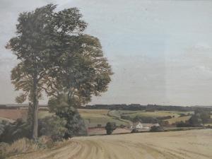 HAWES Meredith William 1905-1999,After the Harvest, Gloucestershire,1975,Cuttlestones GB 2019-09-12