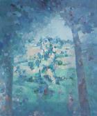 HAWKER Susan 1949,Landscape through foliage,Rosebery's GB 2024-03-12