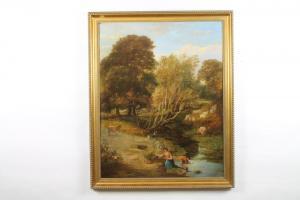 HAWKINS Cornelius Haly 1861,Gathering Watercress,Denhams GB 2017-11-29