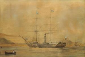 HAWKINS George 1819-1852,El Vapor Chile de la Compania de la Navagacion,Rosebery's GB 2017-07-22