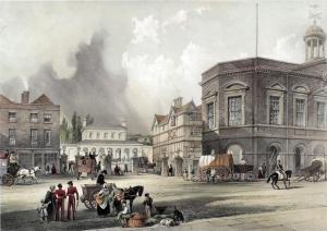 HAWKINS Grace Mary 1800-1900,View of the Proposed Station at Maidstone,Canterbury Auction 2013-10-08