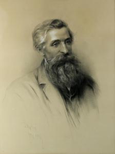 HAWKINS PIERCY Frederick,Portrait of a Pre-Raphaelite gentleman,1876,Ewbank Auctions 2019-03-21