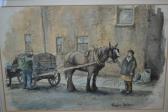 HAWKINS Stephen 1964,Figures with a horse and cart,Lawrences of Bletchingley GB 2016-10-18