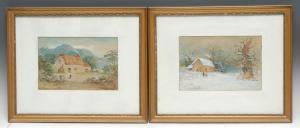 HAWKSWORTH Joseph Haslam 1827-1908,Winter Cottage,Bamfords Auctioneers and Valuers GB 2021-07-20