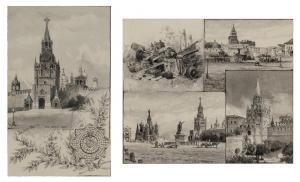 HAWLEY Hughson 1850-1936,Views of Moscow,William Doyle US 2023-02-08