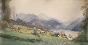 HAWLICEK Ernst 1888-1938,Landschaft mit dem Dachstein,Palais Dorotheum AT 2009-10-27