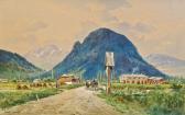 HAWLICEK Vincenz 1864-1914,Ansicht von Gnigl in Salzburg,im Kinsky Auktionshaus AT 2008-10-14