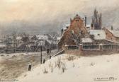 HAWLICEK Vincenz 1864-1914,Winter mood,1907,Palais Dorotheum AT 2020-04-03
