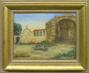 HAWTHORNE Edith G 1874-1949,Painting oil Mission Edith Garregues,Clars Auction Gallery US 2008-09-13