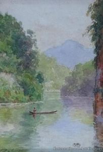 HAY CAMPBELL Charles Duncan 1867-1936,Wanganui River,International Art Centre NZ 2015-11-11