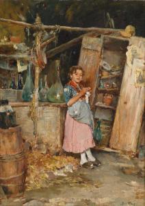 HAY Emily Cecilia Sissy 1879-1949,Young Serving Girl,Palais Dorotheum AT 2014-06-16
