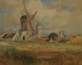 HAY John Macpherson 1900-1900,Windmill at Knock, Belgium,1928,Rosebery's GB 2014-02-08