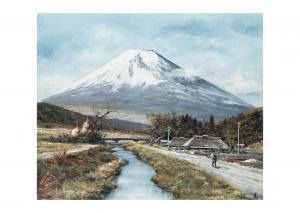 HAYASHI Kichirou 1919-1999,MOUNT FUJI FROM OSHINO,Ise Art JP 2022-07-09