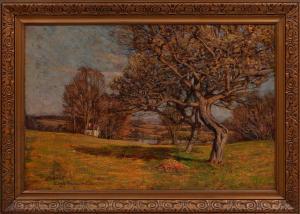 HAYDEN Edward Parker,Gathered Leaves in an Autumn Landscape,1904,Neal Auction Company 2023-09-07