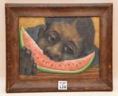 HAYDEN Palmer Cole 1893-1973,Eating Watermelon,Hood Bill & Sons US 2016-02-23